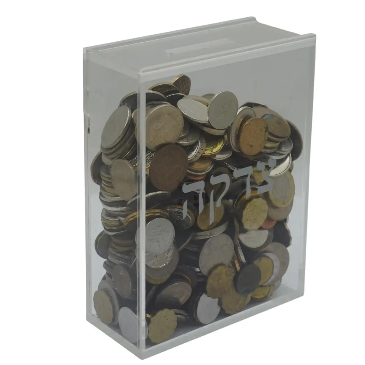 Лидер продаж (прозрачная) коробка из плексигласа, коробка для благотворительности, разработанная с иерусалимскими мотивами