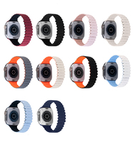 Magnetisches Sport band 38/45/49mm für Iwatch Bambus gelenk Silikon armband für Iwatch Bambus gelenk Silikon armband Zubehör