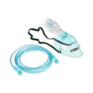 Bolsa de depósito de máscara de oxígeno médica transparente suministrada de fábrica con tubo de fuente de alimentación manual incluido - Product Image 4