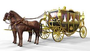 Carruaje Real Clásico de Lujo para Paseos Turísticos en Color Blanco/Auto Eléctrico de Boda Único y Personalizado/Auto Eléctrico Clásico Elegante y Real - Product Image 6