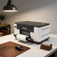Imprimante DTF UV automatique de bureau avec 2 têtes d'impression F1080 pour la création de cadeaux personnalisés sur cartes en bois et bocaux en céramique