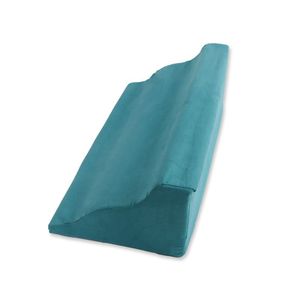 Tapis de positionnement en forme de R, éponge haute densité, antidérapant, en daim, massage santé, soutien complet du corps, 50x25x15 cm, vert clair - Product Image 1