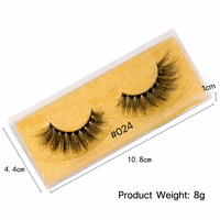 Faux cils de luxe en fourrure de vison 3D, multi-couches, effet naturel, longs, volumineux, style dramatique et ébouriffé, en bande