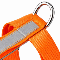 Harnais réfléchissant pour chien avec poignée supérieure, réglable, en maille souple, anti-traction, pour chiens de taille moyenne à grande, pour la promenade et l'entraînement en extérieur