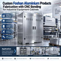Fabrication sur mesure de produits en aluminium de Foshan avec pliage CNC pour armoires d'équipements industriels