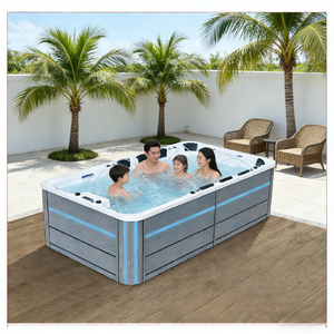 <span class=keywords><strong>Spa</strong></span> de luxe encastrable pour jardin avec massage par remous : créez votre zone de relaxation privée - Product Image 2