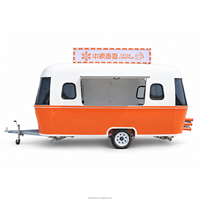 Remorque mobile commerciale pour café et nourriture, idéale pour le camping en plein air, la vente de thé au lait et de crème glacée dans la rue