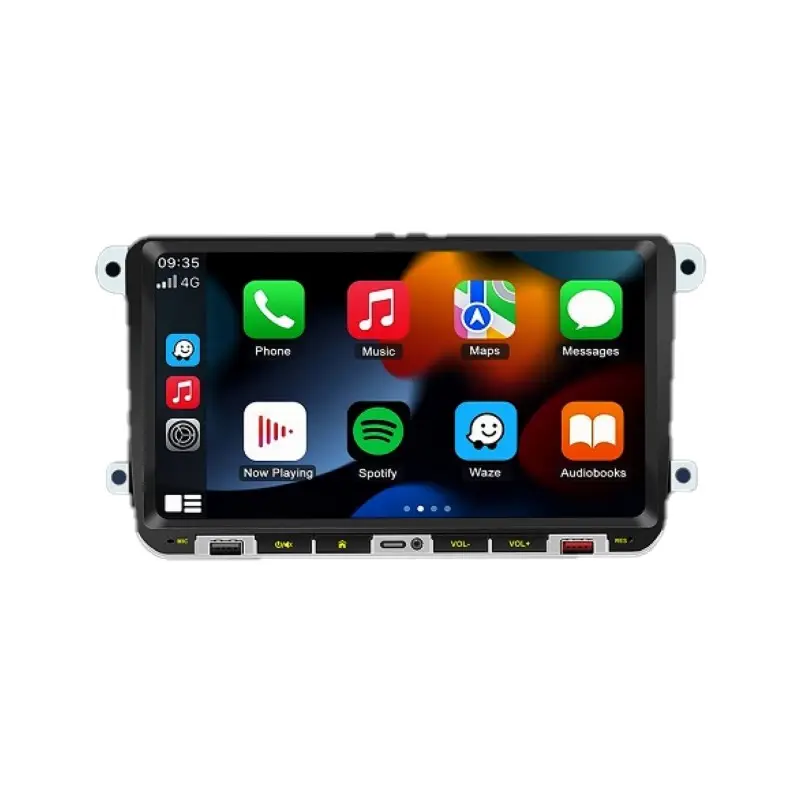 Écran tactile 9 pouces avec Carplay Mirror Link Linux Auto Radio Audio pour VW Car Radio Mp5 Player