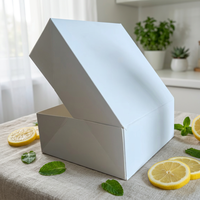Boîte cadeau en papier pliable à couvercle rabattable, personnalisable et imprimable, pour l'emballage de produits divers