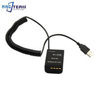Adaptador de Corriente USB para Cámara BLX-1, Acoplador de Batería Ficticia Compatible con Cámaras Olympus OM-1 OM1 MLC, Cable de Alimentación Enrollado
