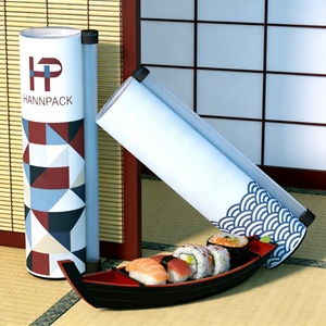 กล่องกระดาษทรงกระบอกสำหรับอาหาร ปลอดภัยต่อสิ่งแวดล้อม ขายดี บรรจุภัณฑ์ทรงกระบอกแบบกำหนดเองสำหรับซูชิ กล่องซูชิแบบแท่ง กล่องทรงกระบอก - Product Image 2