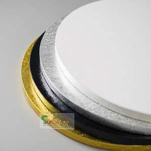 Bases para Pastel Sunshie Personalizadas de 8, 12 y 14 Pulgadas, Doradas, Blancas y Plateadas, de 5mm y 7mm de Grosor, de MDF, con Relieve y Estampado Personalizado - Product Image 4