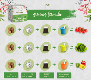 Kit de jardinage de salade unique avec pots de plantation pour légumes, épices et herbes pour pots de fleurs et jardinières - Product Image 4