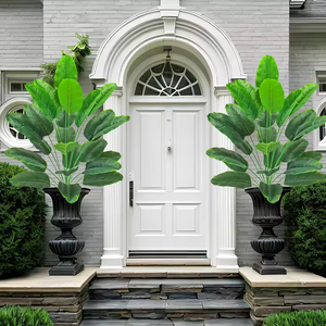 Ventes Flash : Palmier Artificiel en Plastique, Plante à Feuilles Vertes Haute Simulation pour Décoration Intérieure Maison et Hôtel, Écologique - Product Image 1