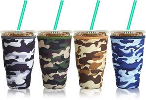 RYO <b>Large</b> Luxury Neoprene Foldable Waterproof Coffee Sleeve Reusable 30L Capacity <b>Cup</b> Insulator 30-32 oz Cold Beverages - Product Image 2