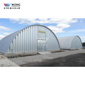 คลังสินค้าแบบโค้งมาตรฐานอาคารเหล็กสำเร็จรูปพร้อมรูปแบบโค้งที่หลากหลายในอุตสาหกรรมและการพาณิชย์ - Product Image 1