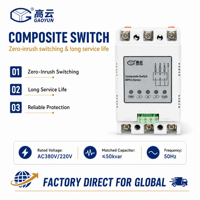 WFK3-3D/55 Interrupteur à courant continu triphasé AC 380V 55A 30kvar à faible surtension, longue durée de vie, pour applications industrielles extérieures et intérieures, alimentation basse tension