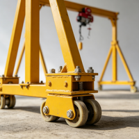 Atelier mobile, grue portique de chantier naval, 1-5 tonnes, extérieur, palan électrique de type A, moteur PLC, boîte de vitesses, hauteur réglable