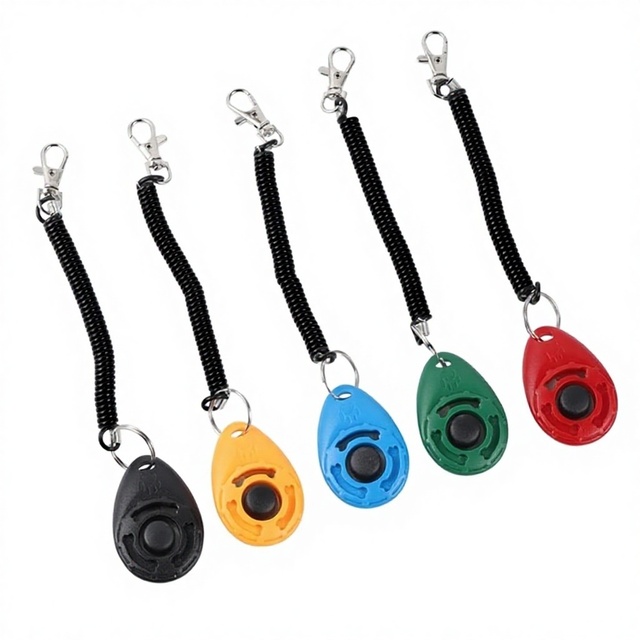 Hot Selling High Quality Eco-Friendly Plastic Dog Training Clicker Treats IP67 Waterproof Classic Simple Design 17g Lightweight