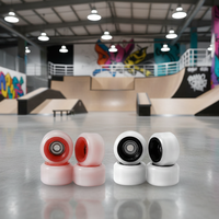Roues de fingerboard bicolores en POM avec roulements sans cage à billes pour remplacement de fingerboard