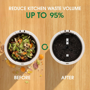 Electric Household Food Waste Composter 4.5L Large Capacity Automatic Die-Cast Aluminum + Ceramic <b>Kitchen</b> Disposer 16.1" Height - Product Image 6