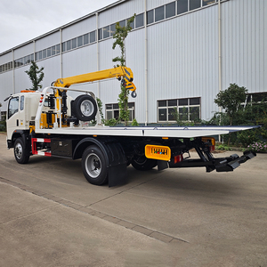 รถยกพ่วงพื้นเรียบ Sinotruk HOWO 4x2 ใหม่ เกียร์ธรรมดา เครื่องยนต์ดีเซล 140 แรงม้า พร้อมเครน 4 เมตร  รับน้ำหนักได้ 4 ตัน  ความจุกู้ภัย 10 ตัน  ขาย - Product Image 5