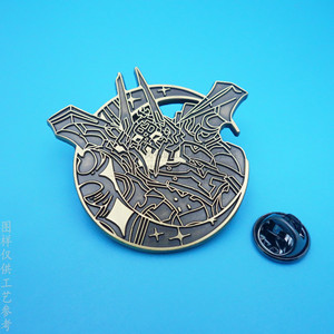 Insignia Metálica Retro Personalizada, Diseño de Anime/Juego, Broche de Aleación de Zinc y Bronce, Regalo Unisex, Artículo Promocional Publicitario - Product Image 1