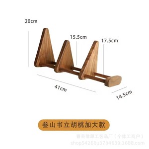 Creative wooden tabletop bookshelf for home decor, mini storage rack for <b>desktops</b>. - Product Image 4
