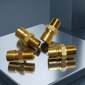 Adaptador de Conexión de Tubería Roscado Macho para Enfriamiento de Agua, Estilo Hexagonal de Latón CNC Personalizado, Fabricado en Vietnam por Fábrica OEM ODM - Product Image 1