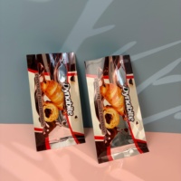 Emballage plastique personnalisé Sachet à fermeture arrière Pochette coussin pour pain, desserts, collations, aliments soufflés et biscuits