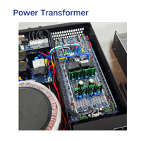 Amplificateur de puissance métallique haute performance KEaudio DA42000 2000W/4 canaux avec impédance de 4 ohms pour DJ/musique live/bar