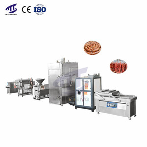 Línea de Procesamiento de Salchichas a Pequeña Escala, Conjunto Completo, Mezcladora Automática, Llenadora, Enlazadora, Embutidora, Producción de Salchichas, Frankfurters y Chorizos - Product Image 1
