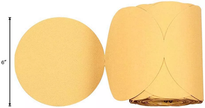 Stock local américain Expédition en 24H 100 pièces Disques abrasifs adhésifs PSA <span class=keywords><strong>de</strong></span> 6 pouces 180 grains <span class=keywords><strong>sur</strong></span> rouleau pour ponceuse orbitale Outils abrasifs - Product Image 2