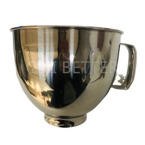 Vente d'usine <span class=keywords><strong>Bol</strong></span> mélangeur en acier inoxydable 4,5QT 5QT avec poignée pour accessoires d'attache KA - Product Image 1