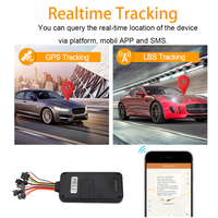Traceur GPS multifonctionnel 12-90V pour voiture/vélo électrique/scooter avec suivi en temps réel, alarme de coupure de courant, coupure de carburant, interphone vocal