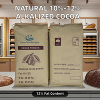 Poudre de cacao naturelle 10-12% de matières grasses, poudre brune pour la pâtisserie et la production de chocolat