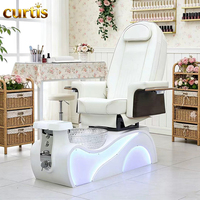 Chaise de pédicure design moderne à LED colorées, base lumineuse, spa pour les pieds de luxe, bain à remous réglable, pour salon de manucure professionnel – Meilleures ventes