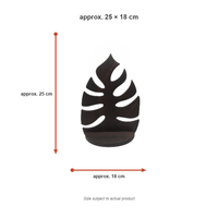Étagère murale en bois naturel en forme de feuille de Monstera, décoration murale bohème pour plantes, vente en gros personnalisée OEM, étagère murale en forme de feuille de Monstera