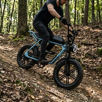 Vélo électrique tout-terrain camouflage avec freins à disque doubles, vélo silencieux pour l'observation des animaux en zone naturelle