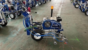 Double Gun Double Nozzle Cold <b>Paint</b> <b>Hand</b> Push High Airless Cold Spraying Line Painting Road Marking Machine SW-5E Automatic Road - Product Image 2