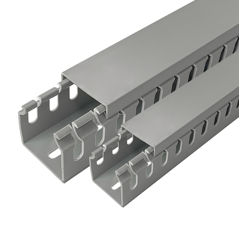 Fabricante plástico à prova de fogo pvc entalhado trunking pvc trunking pvc slot fiação dutos