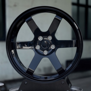 Jantes forgées Volk Racing TE37 noires 5x114 3 5x100 5x112 5x120 en alliage d'aluminium 6061T6 forgé pour Honda Abarth 595 <span class=keywords><strong>Volvo</strong></span> <span class=keywords><strong>V40</strong></span> - Product Image 1