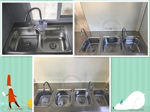 Carrito de Comida Eléctrico Callejero en Oferta, Camiones de Helados y Hot Dogs con Equipamiento de Cocina y Tres Fregaderos - Product Image 4