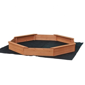 Grand <span class=keywords><strong>bac</strong></span> à <span class=keywords><strong>sable</strong></span> octogonal en bois pour enfants Jardin extérieur pour enfants - Product Image 1