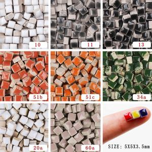 3.5mm Mikro Seramik Mozaik Karo Kare Şekilli Modern Tasarım DIY El Sanatları Malzemesi Hobiler İçin. Minik Porselen Tessera Buenoarte - Product Image 5