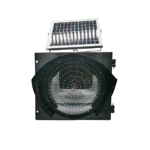 Luz de Tráfico Solar LED Impermeable de Alto Flujo, Luz de Advertencia de Tráfico Intermitente Amarilla Solar LED - Product Image 2