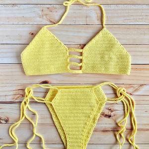 Bikini de Ganchillo Hecho a Mano Personalizado con MOQ de 50 Unidades, Sexy y Atractivo para Chicas de 18 Años, Traje de Baño de Dos Piezas, Bikini de Tiras para Mujer - Product Image 5