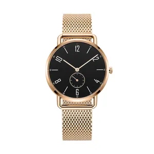 Luxury Ladies Watches Wrist Watch Rose Gold Tone Quartz Women Stainless Steel 2019 Watch Round Analog 316L Stainless Steel Case