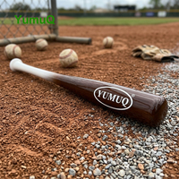 YumuQ Custom Batte d'entraînement en bois de bambou 18" / 21" pour baseball et softball, à une main, pour l'entraînement au frappeur et au lanceur (Fungo)