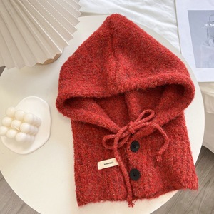 Cagoule d'hiver pour femmes Écharpe thermique intégrée avec boutons Couvre-oreilles coupe-vent pour le <span class=keywords><strong>ski</strong></span>, la neige et les sports d'extérieur - Product Image 2